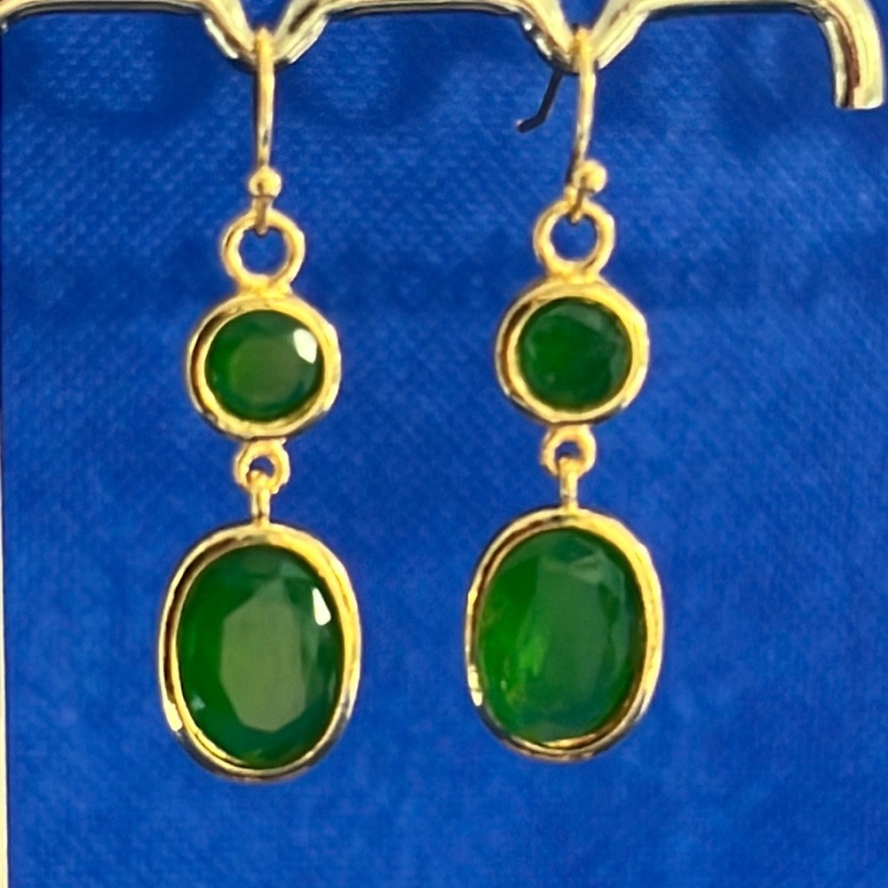 14K Gold Drop Earrings